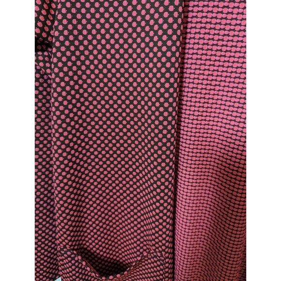 LuLaRoe SZ S Sarah long Cardigan Duster Black With Pink Polka-dots‎ Neon Rare - Picture 3 of 6